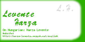 levente harza business card